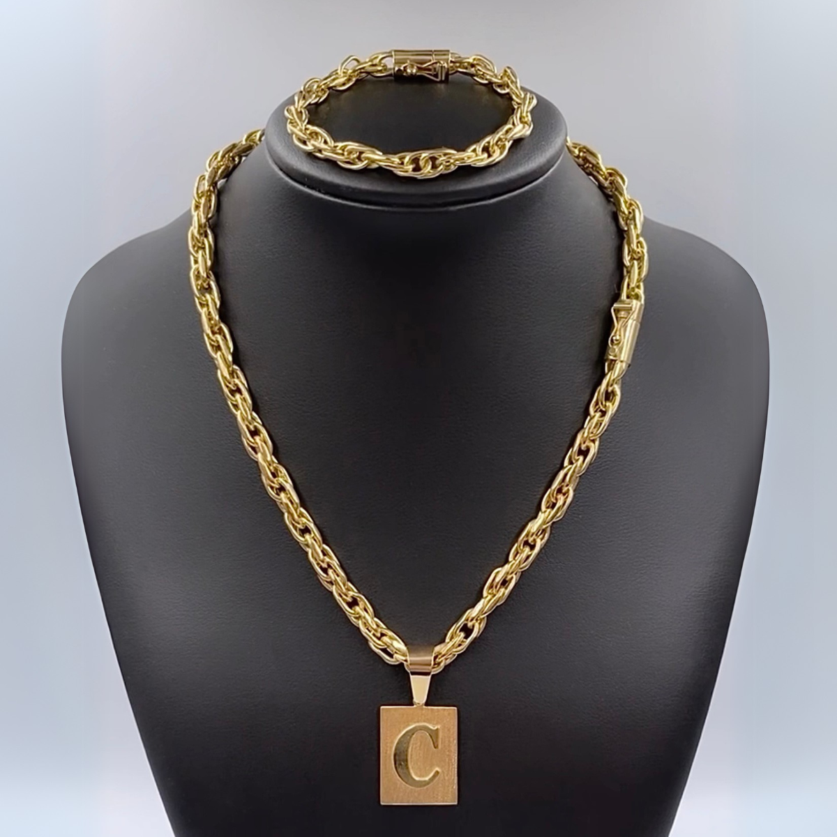 Conjunto Semi Corda com Pingente Personalizado