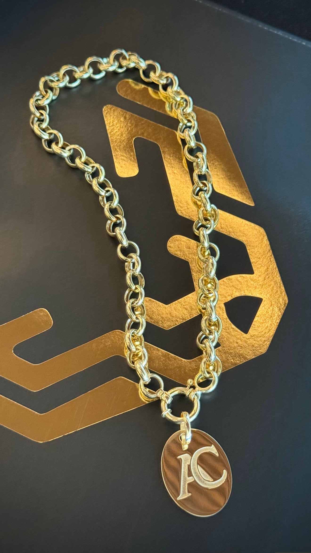 CORRENTE PORTUGUESA + PINGENTE PERSONALIZADO